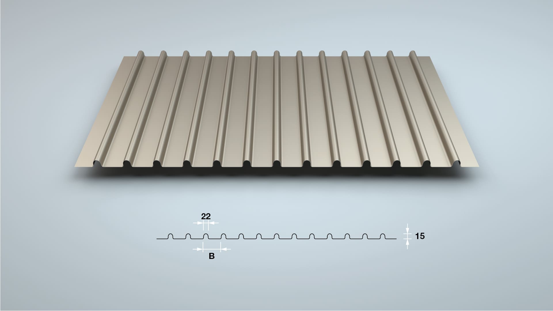 Designblech wellTEC® SR-15/22