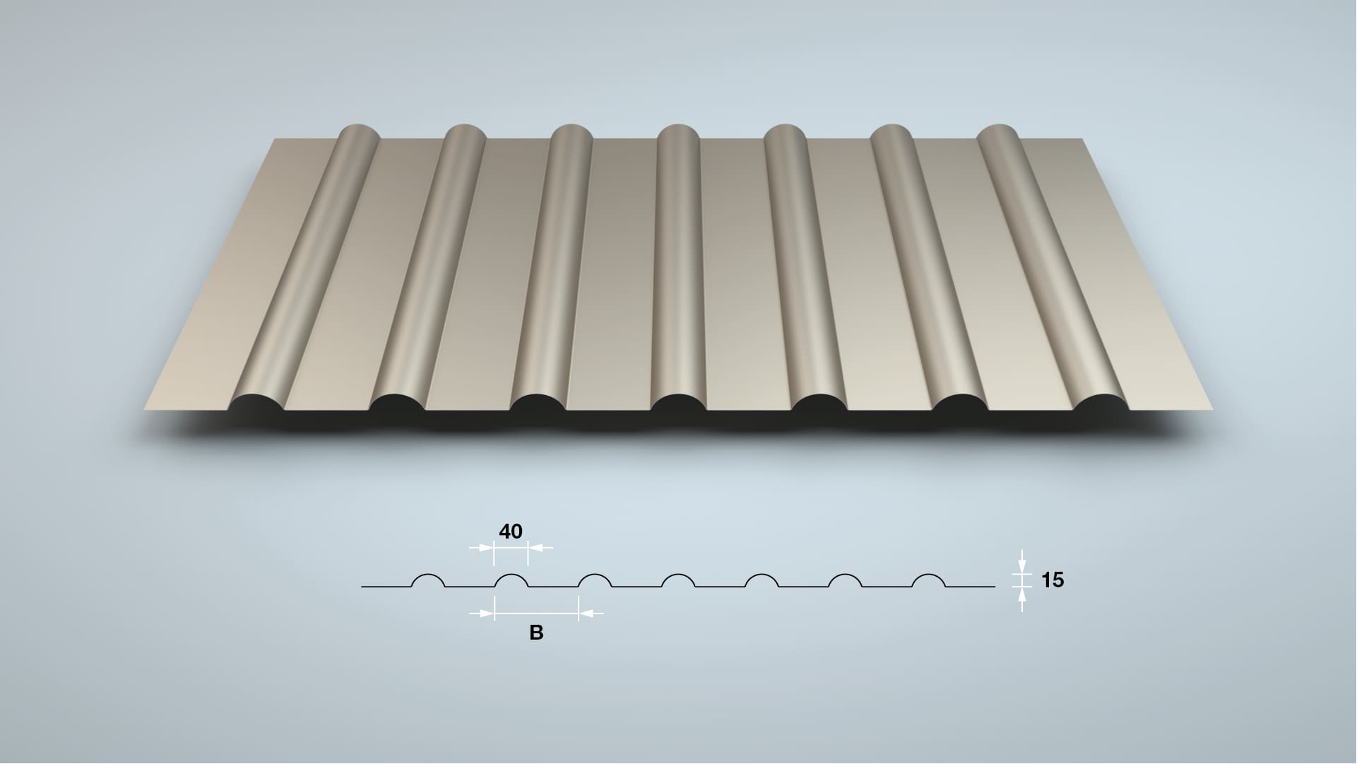 Designblech wellTEC® SR-15/40