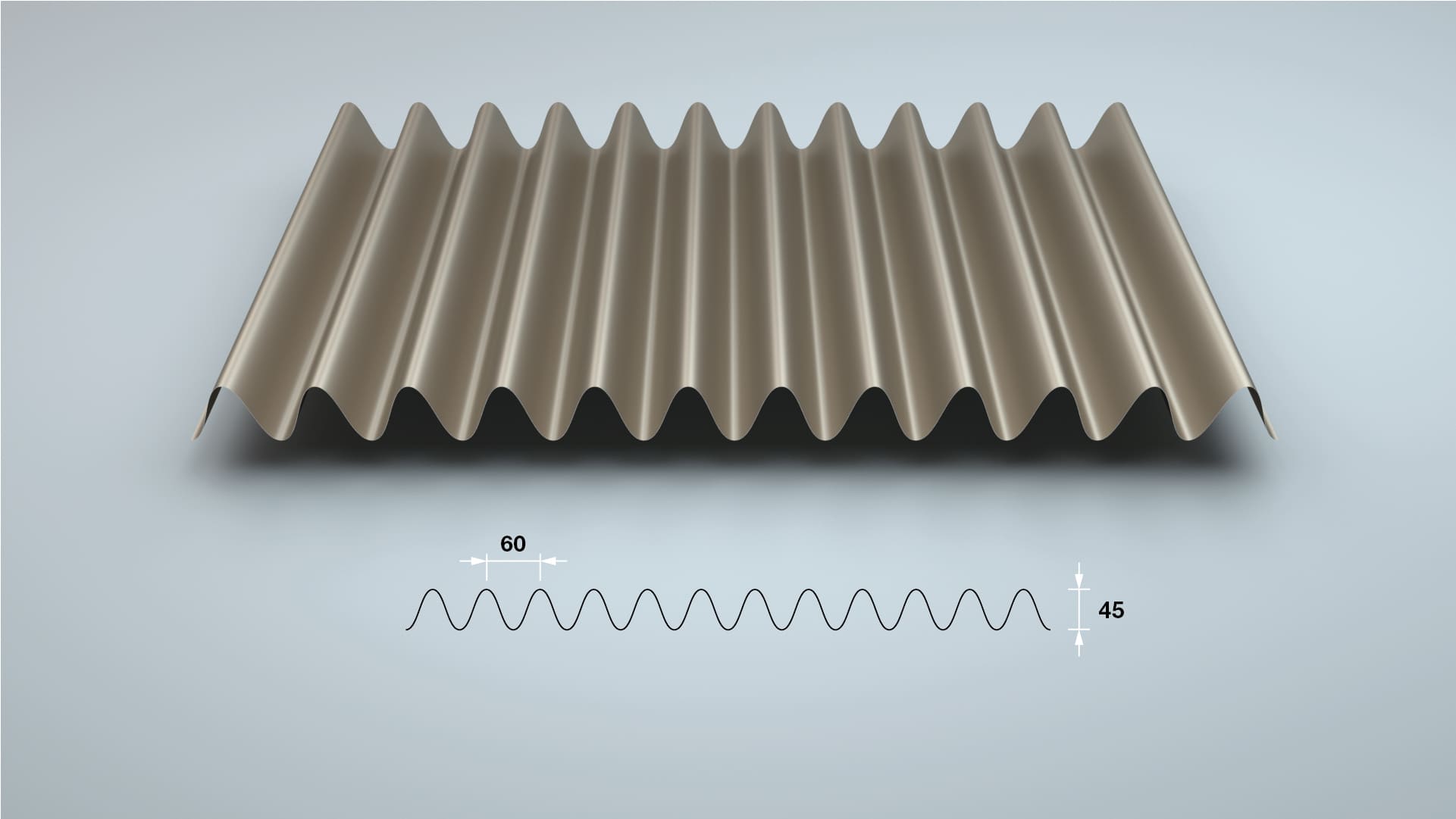 Designblech wellTEC® W-45-60