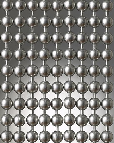 Kugelvorhang Aluminium silber